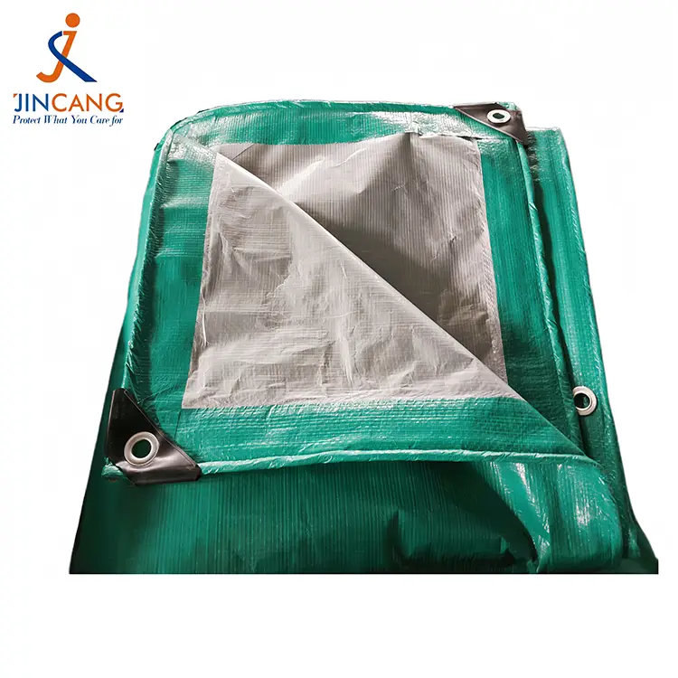 120 GSM Green Silver PE plachta