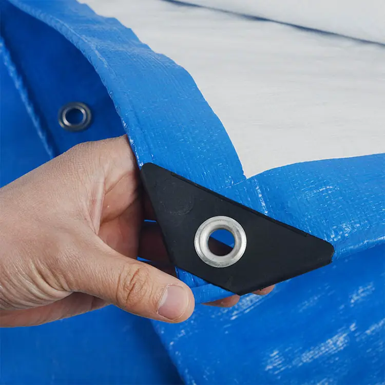 160g modrá biela plachta PE