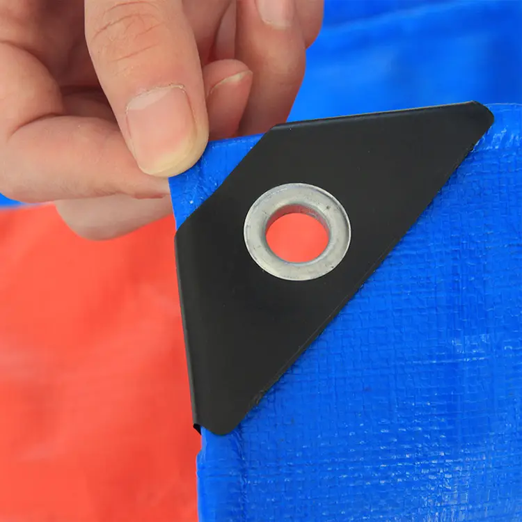 180g Modrá oranžová PE plachta