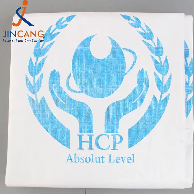 180 g bielej s potlačou PE plachtu