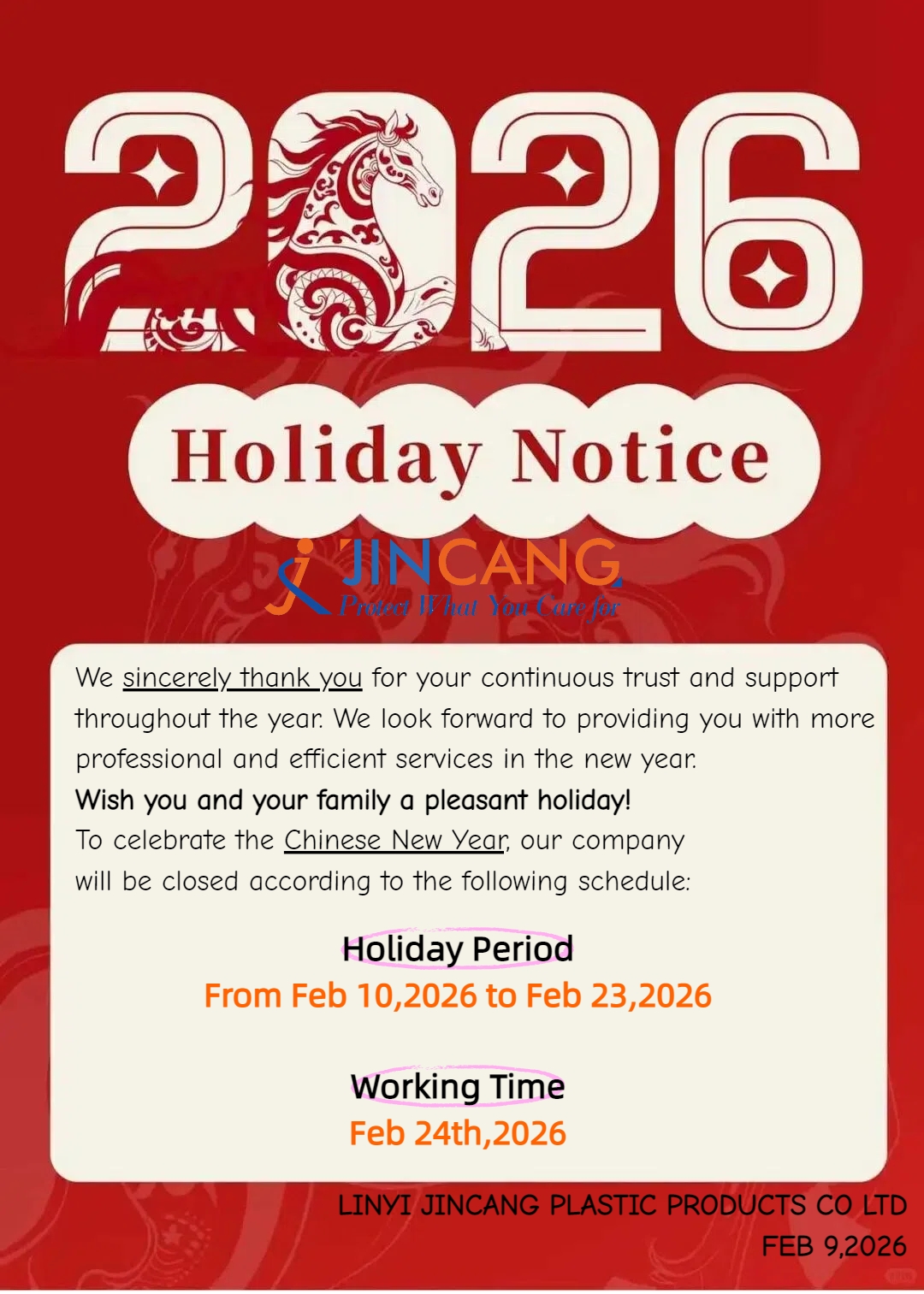 Oznámenie o dovolenke