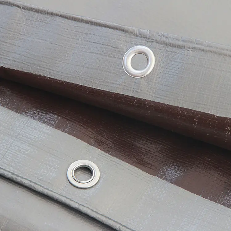 220g strieborná hnedá PE plachta