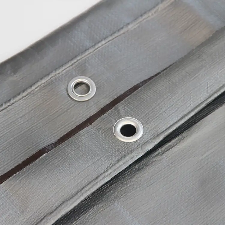 220g strieborná hnedá PE plachta