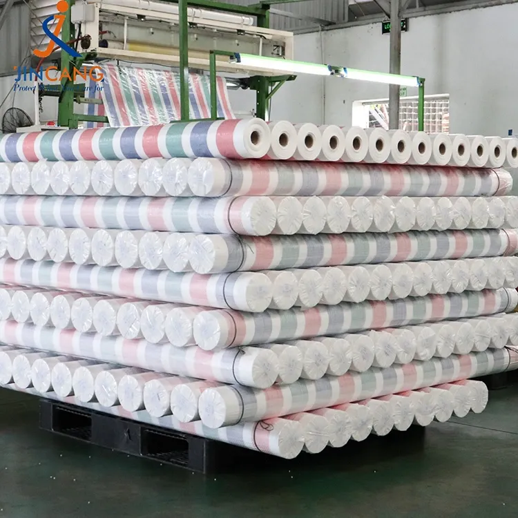 90 GSM Strip PE plachta Roll